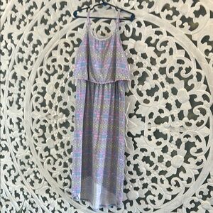 Colorful Patterned Maxi Dress